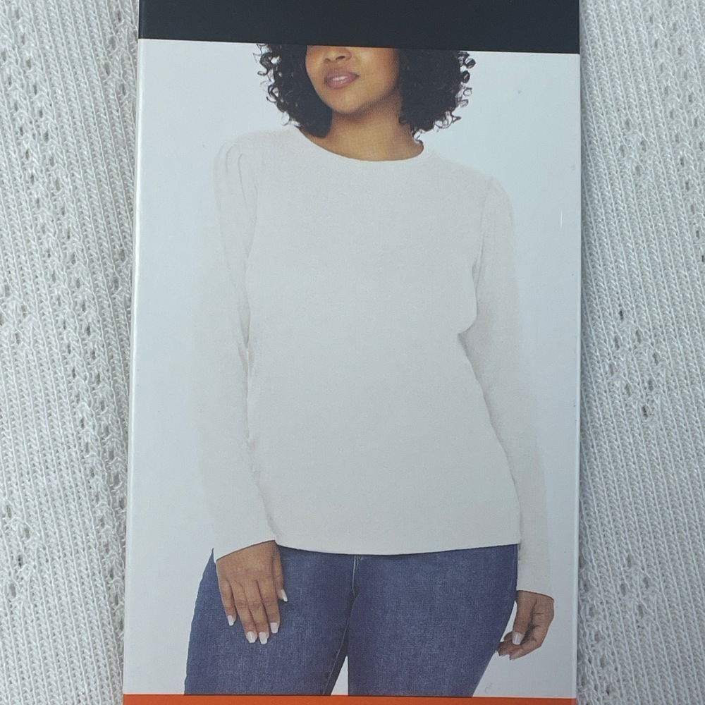 Well Worn Women's XXL Pullover Sweater Cream e1113
